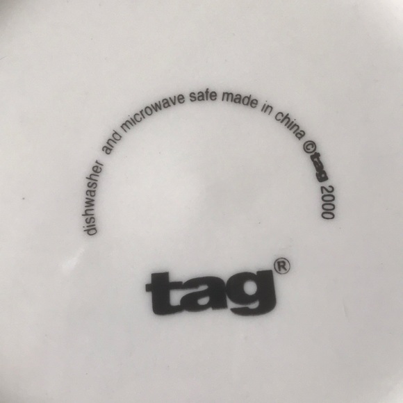 🏖️2/6.00🏖️ TAG 2000 edition collector plate, cookies w Santa - Picture 5 of 8